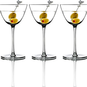 Verrerie de cuisine moderne 6.8 oz verres à pied pour Margaritas Vodka <span class=keywords><strong>Gin</strong></span> mariages ou <span class=keywords><strong>bar</strong></span> - Product Image 1