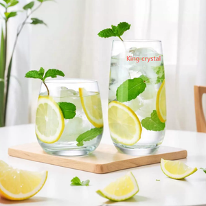 Verre à boire en verre transparent fait main, réutilisable pour boissons chaudes et froides, jus, bière, verrerie pour usage domestique - Product Image 5