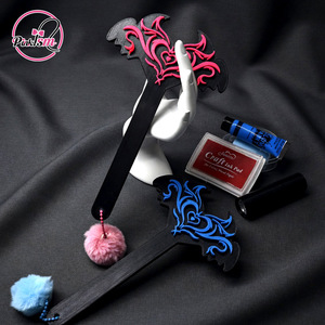Succubus - Paleta de entrenamiento SP con estampado fluorescente, paleta erótica de cuero SM, látigo, juguetes sexuales alternativos, regalos para adultos - Product Image 4