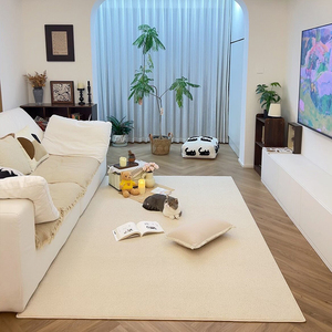 Alfombra <span class=keywords><strong>de</strong></span> Lujo XinLan con Textura Tejida, Alfombra Lisa Gruesa Antideslizante y Resistente al Desgaste, Alfombra Decorativa Personalizada para Casa <span class=keywords><strong>de</strong></span> Huéspedes y Casa Modelo - Product Image 1