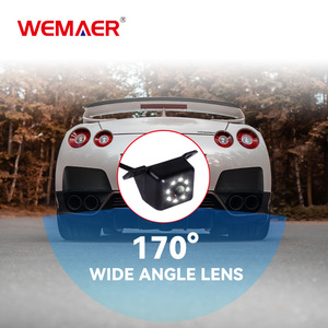 Cámara de Visión Trasera para Auto WEMAER OEM con 8 LED IR, Visión Nocturna, Gran Angular de 170 Grados, Imagen HD, Impermeable, para Estacionamiento y Reversa - Product Image 3