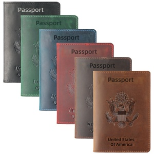 Genuine <strong>Leather</strong> Russian Passport Holder Document <strong>Wallet</strong> First-Layer Cowhide Vintage Boarding Pass <strong>Wallet</strong> Card Case Passport - Product Image 5