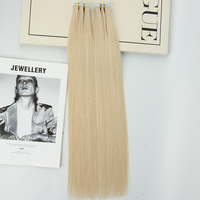 Extensions de cheveux invisibles en ruban adhésif, 100% cheveux russes Remy, réutilisables, faciles à installer, lisses comme de la soie, qualité supérieure 12A