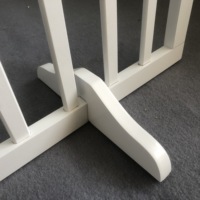 Barrière autoportante pour animaux de compagnie pour escaliers, panneaux de barrière pour animaux de compagnie, barrière intérieure décorative pour animaux de compagnie avec dessus arqué pour petit chien