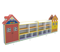 YONGLANG Lemari Furnitur Sekolah Penitipan Anak Luar Ruangan Harga Terjangkau untuk Penggunaan di Taman Bermain Dalam Ruangan Kapasitas 200kg Papan Melamin