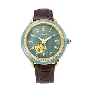 Montre mécanique GEZFEEL Classic Design S1182G pour homme, montre de luxe en jade, certifiée par le fabricant. - Product Image 4
