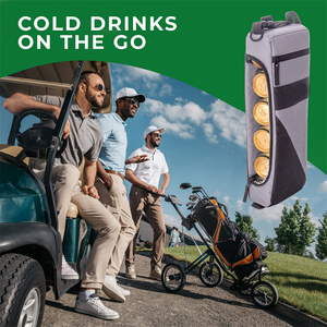 Sac isotherme de golf imperméable en polyester de haute qualité, pour 6 canettes de <span class=keywords><strong>bière</strong></span>, sac à glace thermique à long barillet, sac à bandoulière pour l'extérieur - Product Image 2