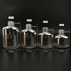 Elegantes Botellas <span class=keywords><strong>de</strong></span> Vidrio con Gotero <span class=keywords><strong>de</strong></span> 8ml/30ml/60ml/70ml con Tapa <span class=keywords><strong>de</strong></span> Rosca y Etiqueta Serigrafiada con Estampado Dorado para Envases <span class=keywords><strong>de</strong></span> Cosméticos <span class=keywords><strong>de</strong></span> Lujo - Product Image 5