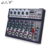 J.I.Y F7-Usb sıcak satış taşınabilir ses karıştırma dijital konsol Usb cep ses mikseri ile yüksek kalite