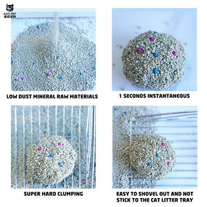 Promoção de Areia para Gato de Bentonita Branca em Grânulos Redondos, Baixa Poeira, Forte Agregação, Suprimentos de Limpeza para Gatos - Product Image 2