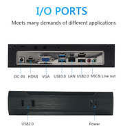 Mini PC Barebone Core I5 10210U con Doble Pantalla HD-MI VGA, 6 Puertos USB, GbE LAN, Mini PC Empresarial, Mini PC de Escritorio