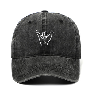 หมวกเบสบอลย้อนยุคใช้ได้ทั้งชายและหญิงหมวกผ้าเดนิมผ้าฝ้ายฟอกสีปักลายหัวใจออกแบบได้ตามต้องการสำหรับกีฬากลางแจ้งสไตล์ธุรกิจวินเทจ - Product Image 2