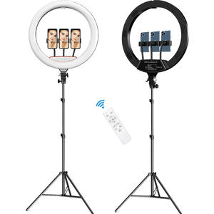 Anneau lumineux de 18 pouces et 22 pouces avec trépied, lumière circulaire LED à intensité variable pour <span class=keywords><strong>TikTok</strong></span>/Live Stream/Maquillage/YouTube - Product Image 3