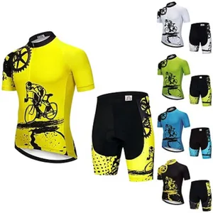 サイクリングジャージー2023新しいサイクリング服夏半袖MTBバイクシャツメンズチームバイクジャージーRopa De Ciclismo