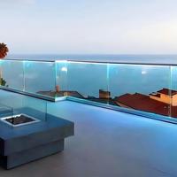 Système de balustrade en verre sans cadre intelligent à LED, moderne, en acier inoxydable et aluminium, pour balcon de villa, escalier, terrasse, éclairage extérieur