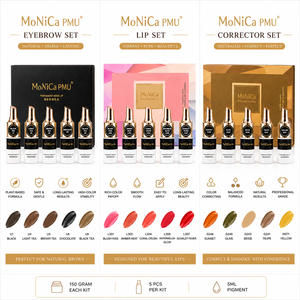 Kit de Inicio PMU Monica, 5 Tonos de Cejas, Set de Pigmentos Profesionales para Maquillaje Permanente - Product Image 1