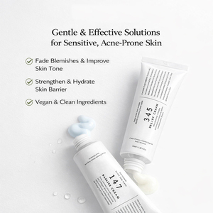 Crema Reparadora Calmante con Resveratrol y Centella Asiática para Piel Propensa al Acné/Sensible, Alivio de Imperfecciones, Humectante Facial Antienvejecimiento - Product Image 3