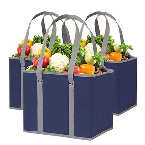 Grand sac de rangement pour femmes personnalisé, sacs de shopping pliables en tissu pour les courses - Product Image 1