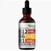 OEM Fulife Marque Privée Vente en Gros Complexe de Vitamine B12 Naturelle Gouttes Liquides Orales 60ml 2ml dose Adultes Améliore l'Immunité