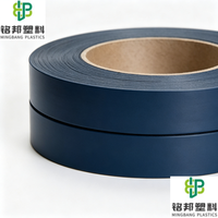 Bande de chantournage PVC personnalisable de couleur, durable, pour la protection des bords, fournie par l'usine Shandong Mingbang, idéale pour les usines de fabrication de meubles.