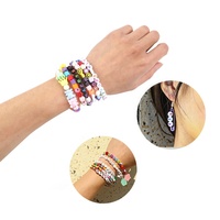 Vente en gros en vrac 100 pièces/sac perles lettres émaillées perles lettres acryliques colorées rondes 4*7mm perles de bricolage pour la fabrication de bijoux