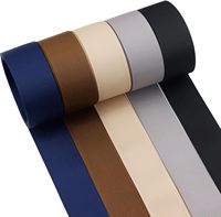 Vente en gros 25mm 38mm Ruban gros-grain extensible en polyester 100% Ruban coloré personnalisé Ruban de couronne de couleur unie personnalisé