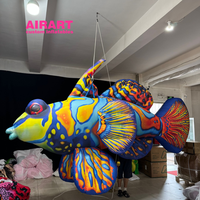 Ballon gonflable classique de poisson de clown de poisson de mer pour la décoration suspendue d'étape de fête d'école