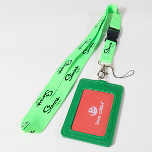 High Quality Custom Polyester Business Card Case Holder Silkscreen Printing <strong>Lanyard</strong> for <strong>Staff</strong> - Product Image 3