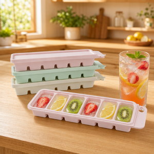 Moule à bâtonnets de crème glacée en silicone de la marque Easy Pudyroll, écologique, antiadhésif, pour la fabrication de glaces maison - Product Image 1
