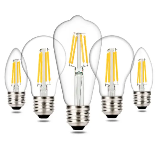 E27 E14 Dimmable Edison Lamp G45 LED Filament Bulb Table Light 220V 2700K 2W 4W Energy saving bulbs