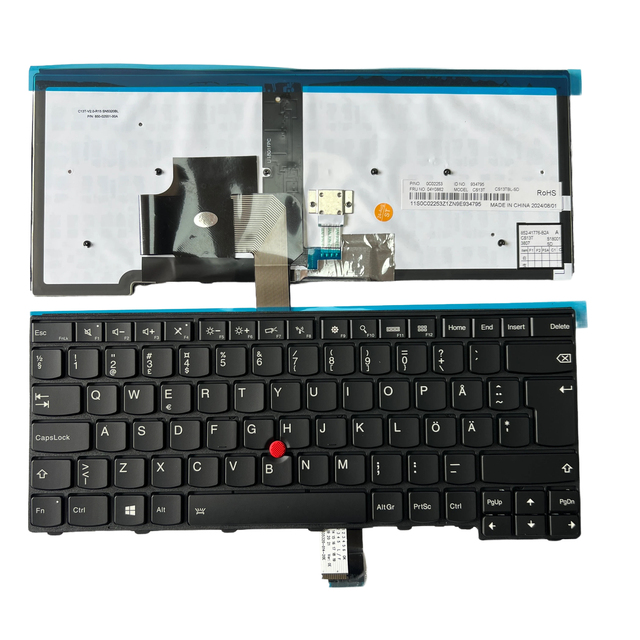 Stock LED Backlit Plastic Ultra Thin Laptop Keyboard for IBM Thinkpad T440/T440P/T440S/T450/T431s/E431/E440 Swedish/Finnish