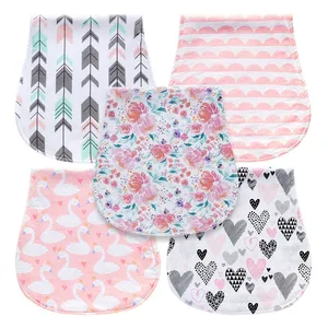 Plain Soft Toweling Baby Burp Cloths For Baby 100% Organic Cotton