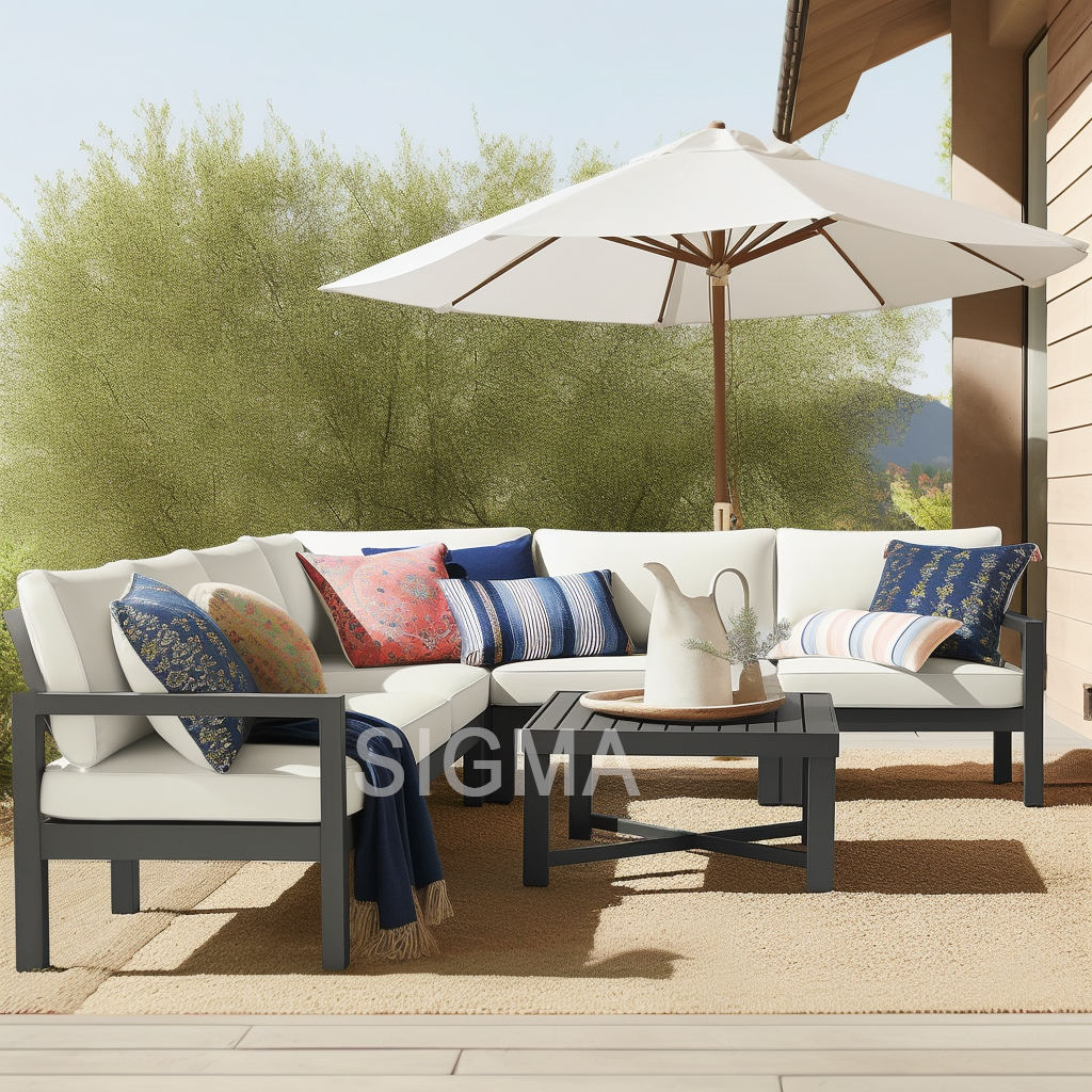 Widely Used  Aluminum Modular Table Outdoor Furniture Set Patio Furniture Set