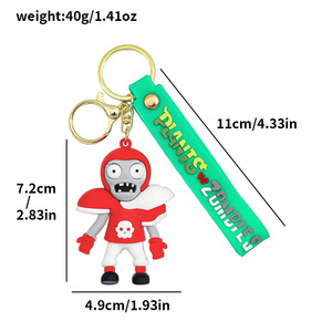 Llavero de Plants Vs Zombies, Colgante para Mochila, Llavero para Coche, Adorno para Parejas, Regalo para Hombres y Mujeres - Product Image 5