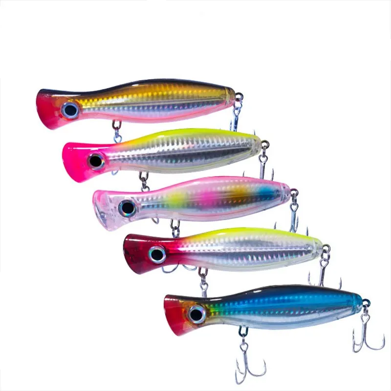 Hunthouse — leurre flottant Popper pour la mer d'eau salée, appât artificiel idéal pour la pêche au thon, grand Popper, 12CM, 40g