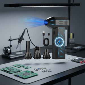 มอเตอร์ไร้แปรงถ่านประสิทธิภาพสูง พัดลมเป่าลมอัดแบบพกพาขนาดเล็ก ชาร์จซ้ำได้ ความเร็วลมสำหรับทำความสะอาดรถยนต์กลางแจ้ง - Product Image 6