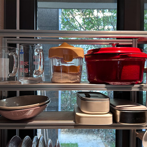 Aluminum Profile Wall Mounted <b>Storage</b> Cabinet For <b>Kitchen</b> Bathroom Balcony Custom Size Stackable Design - Product Image 1