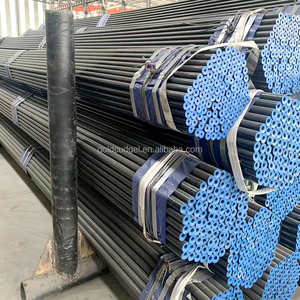 Hot Rolled Seamless Tube Black Painting A192 API 5L ASTM A106 Gr.B Sch40 Seamless Steel <strong>Pipe</strong> for Oil and Gas Transportation - Product Image 1