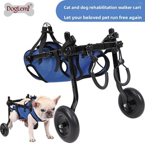 Fauteuil roulant pliable <span class=keywords><strong>pour</strong></span> <span class=keywords><strong>chien</strong></span> Surepawzy, aide à la réadaptation et à la mobilité, poussette scooter - Product Image 2
