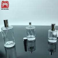Nouvelle conception 2026 – Flacon de parfum vide en verre, rechargeable, forme ronde, emballage cosmétique avec pulvérisateur à pompe