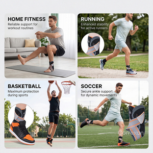Attelle <span class=keywords><strong>de</strong></span> <span class=keywords><strong>cheville</strong></span> réglable à compression sécurisée pour blessures sportives et récupération, design fin, CE ISO FDA OEM - Product Image 6