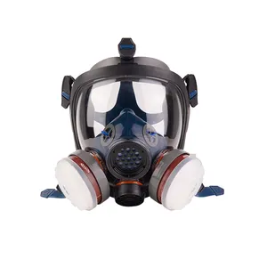 Masque à gaz Cnstrong Respirateur réutilisable S100 avec filtre P-A-1 vapeur organique Protection chimique intégrale Anti-buée Poussière