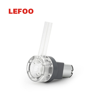 Pompe péristaltique LEFOO compacte 3V 6V 12V à débit ultra faible 2 ml/min pour la dosage de précision des liquides (sirop de café, jus, boissons)