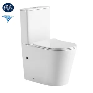 6088A Newest Tornado And Rimless Flush Toilet Design With High Quality Watermark Standard Back To Wall Two Piece Toilet Suites