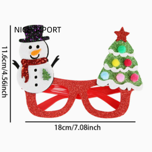 Lunettes de <span class=keywords><strong>Noël</strong></span> style <span class=keywords><strong>Père</strong></span> <span class=keywords><strong>Noël</strong></span> vertes, lunettes de dessin animé pour enfants et adultes, décoration de fête, monture de lunettes - Product Image 5