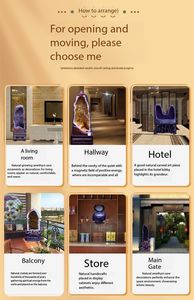 Wholesale <b>Natural</b> Uruguay Amethyst Geode Crystals Healing <b>Stones</b> Large Quartz Cluster for Sale - Product Image 4