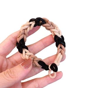 批发散装混合螺旋发带手镯女孩蝴蝶结钩针编织打结松紧环绳女发带 - Product Image 4