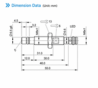 DOMENZI BHS0050 Capteur de proximité avec sortie NPN ou PNP en stock pour ligne hydraulique et équipement lourd 500 bars