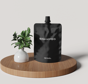 150ml dầu gội đầu màu đen bao bì túi với vòi chăm sóc da facecream bao bì Nhựa Tùy Chỉnh đứng Spout <span class=keywords><strong>Pouch</strong></span> cho chất lỏng - Product Image 1