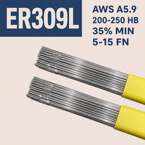 Fil de soudage TIG en acier inoxydable pour joints métalliques dissymétriques, faible teneur en carbone, AWS A5.9 ER309L, couche de lubrification - Product Image 1